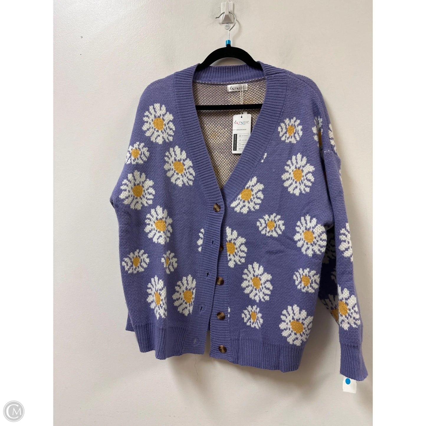 Cardigan By Clothes Mentor In Purple, Size: Xl