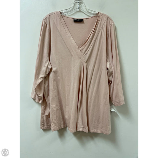 Top Long Sleeve By Lane Bryant In Pink, Size: 3x