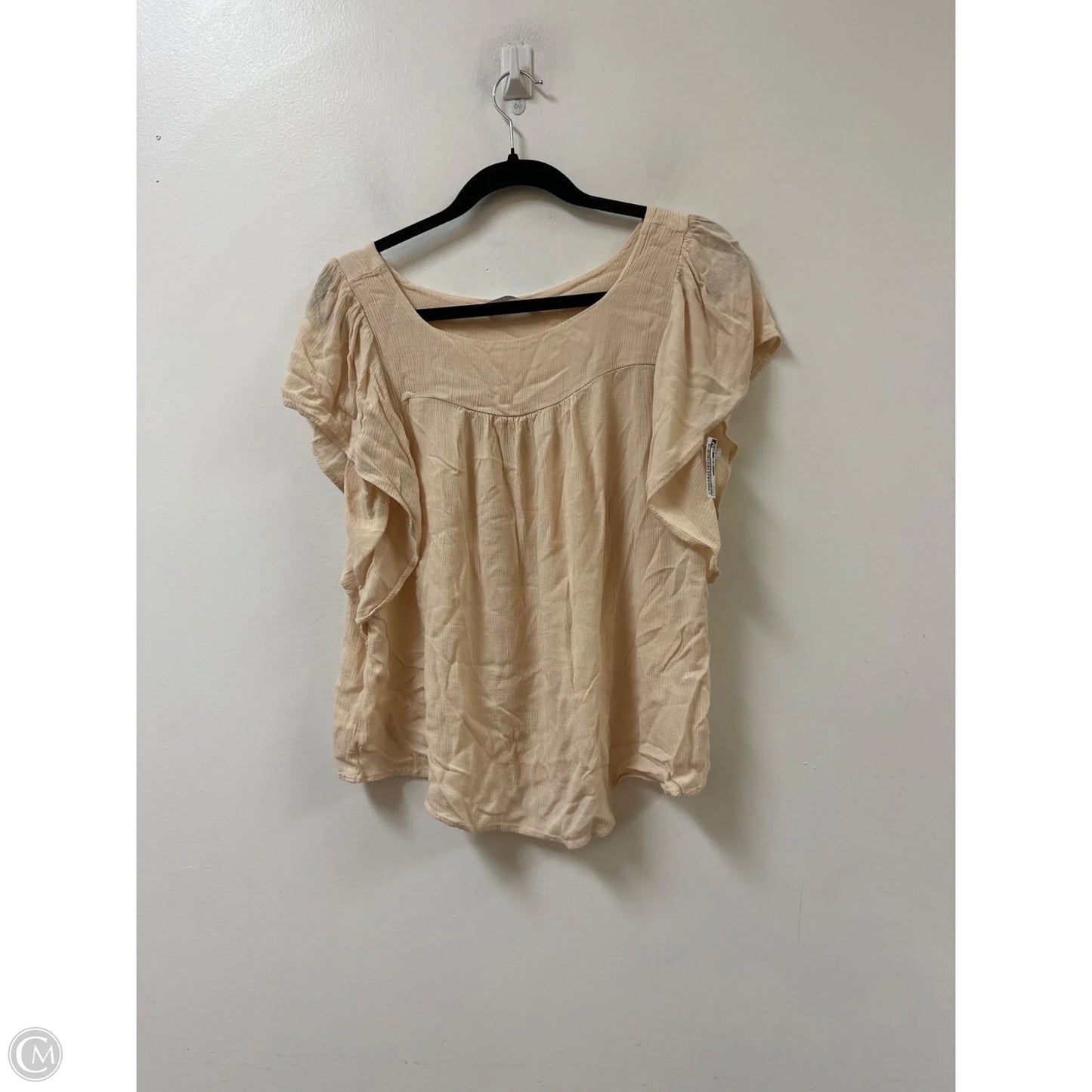 Top Short Sleeve By Ces Femme In Cream, Size: S
