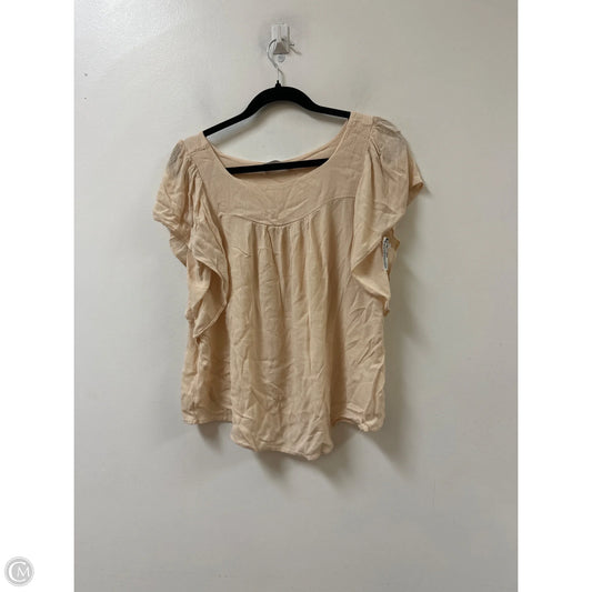 Top Short Sleeve By Ces Femme In Cream, Size: S