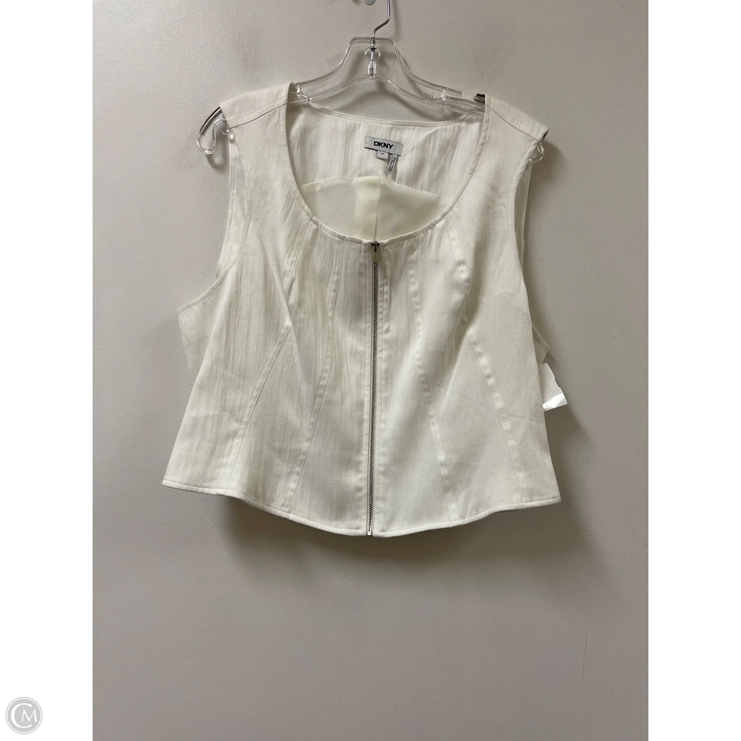 Vest Other By Dkny In White, Size: Xl