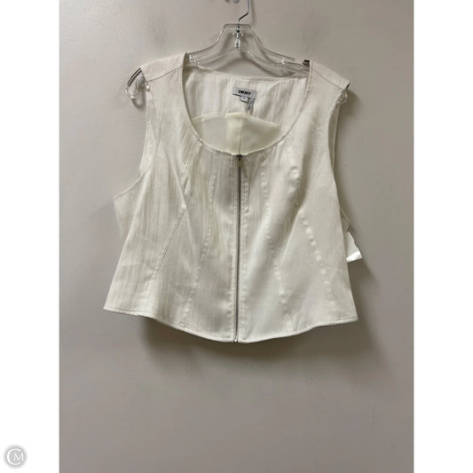 Vest Other By Dkny In White, Size: Xl