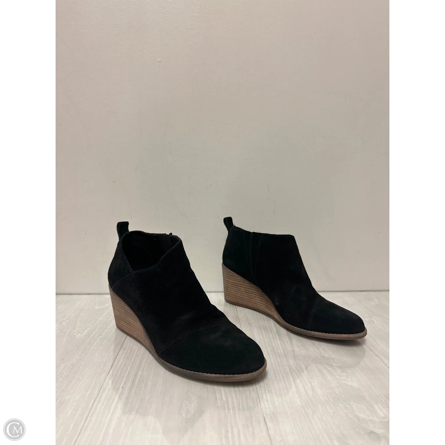 Boots Ankle Heels By Toms In Black, Size: 10