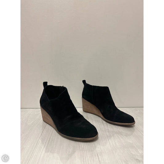 Boots Ankle Heels By Toms In Black, Size: 10