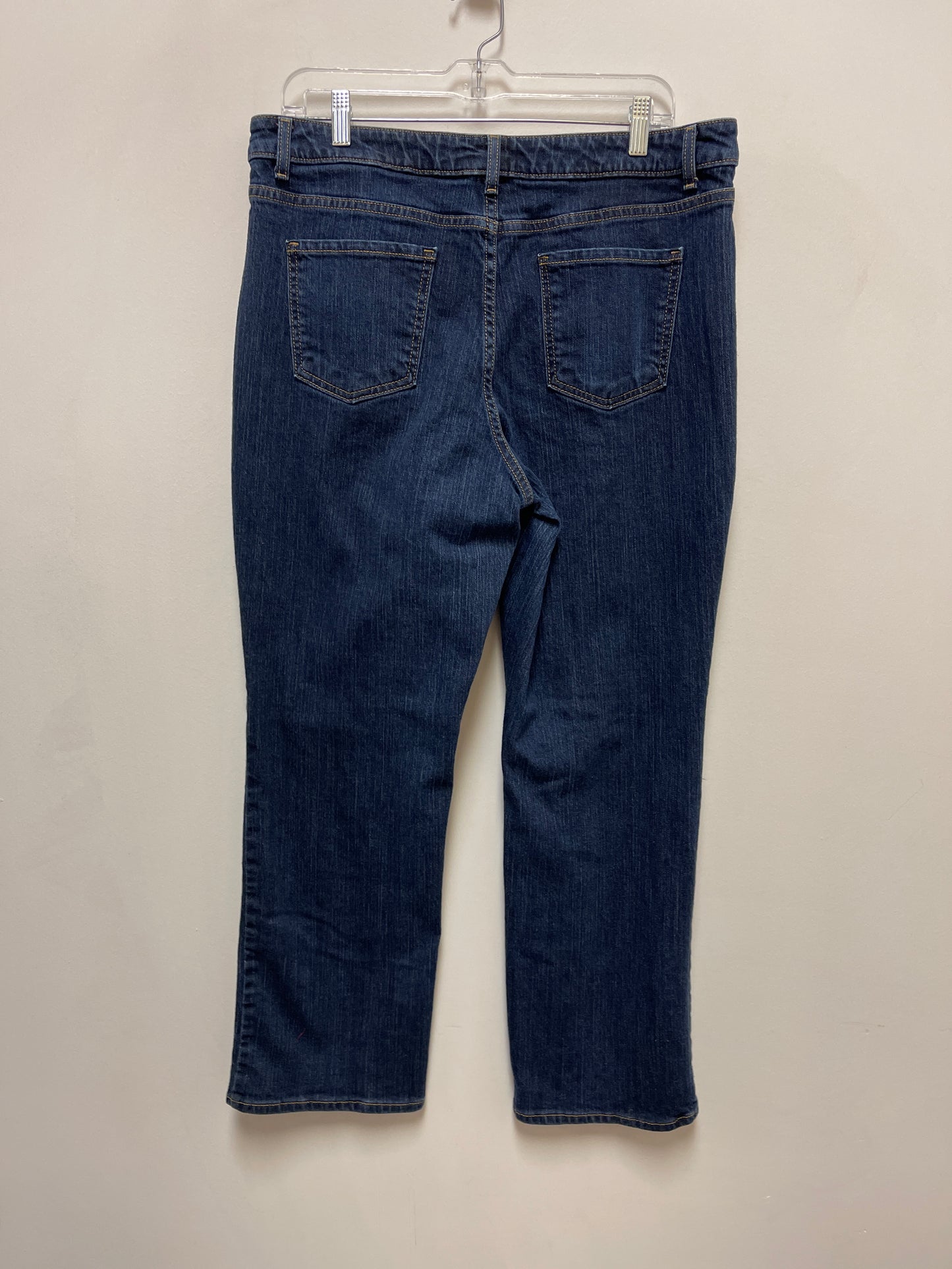 Jeans Straight By Coldwater Creek In Blue Denim, Size: 14