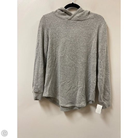 Sweatshirt Hoodie By Loft In Grey, Size: M