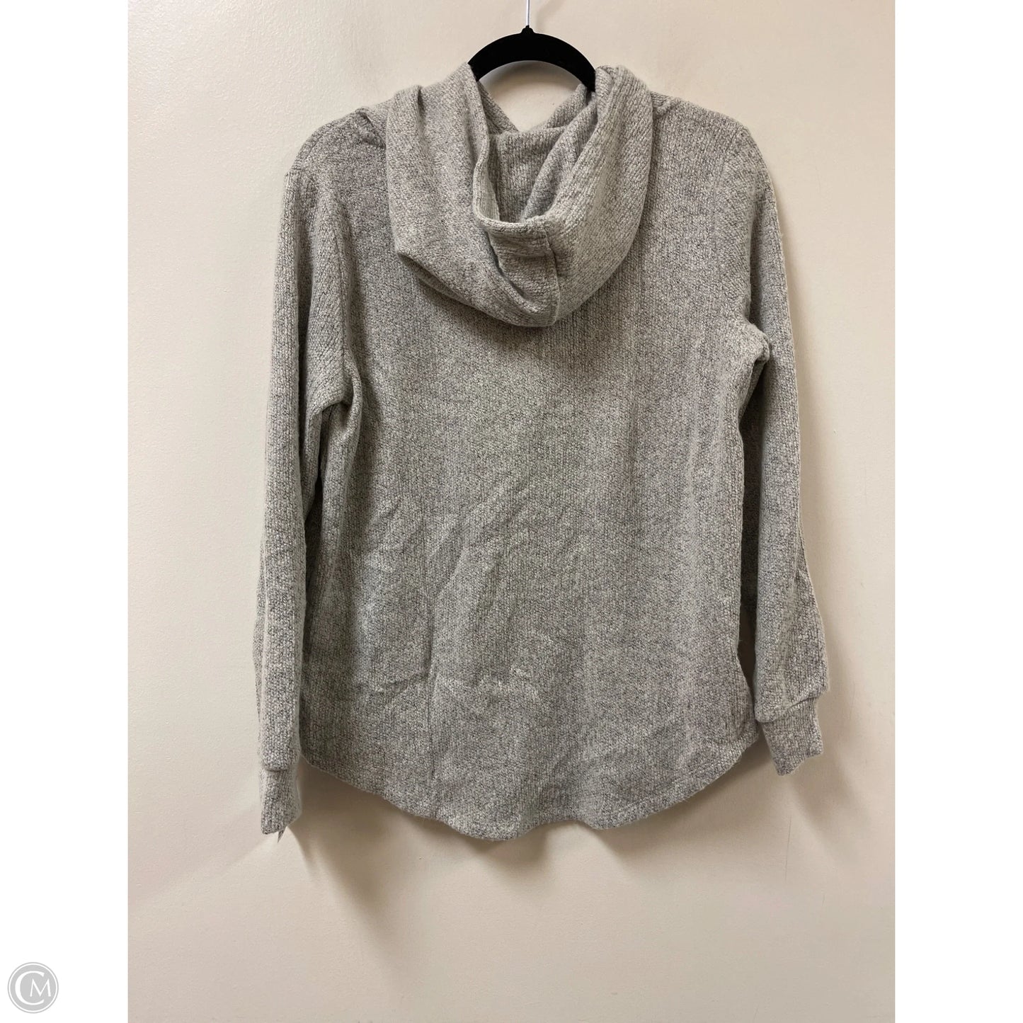 Sweatshirt Hoodie By Loft In Grey, Size: M