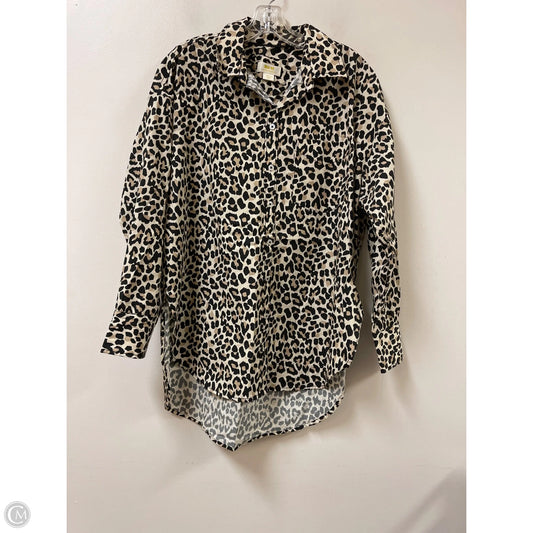 Tunic Long Sleeve By Maeve In Animal Print, Size: S