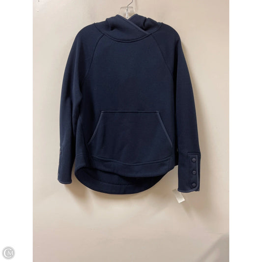 Athletic Sweatshirt Hoodie By Champion In Blue, Size: L