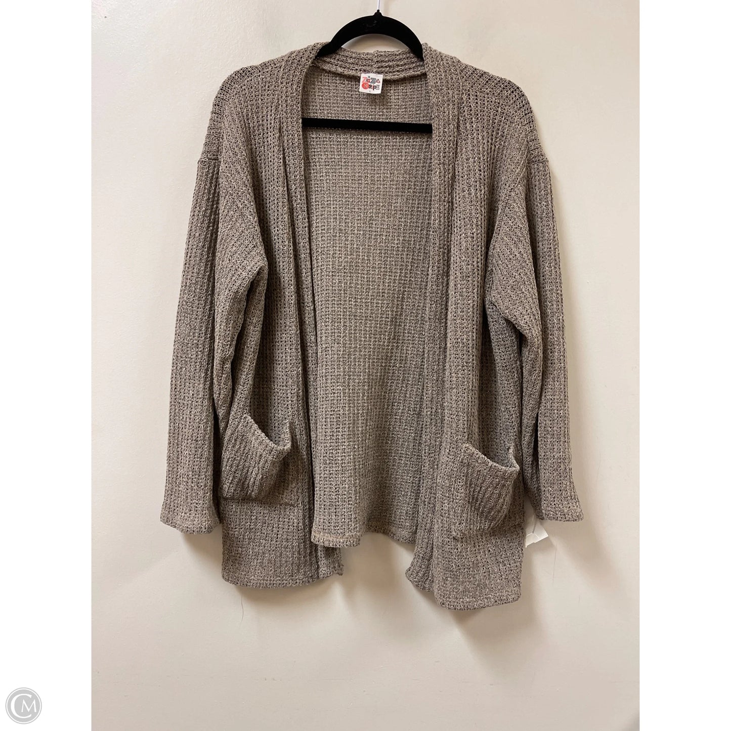 Cardigan By Zigzag Stripe In Brown, Size: L