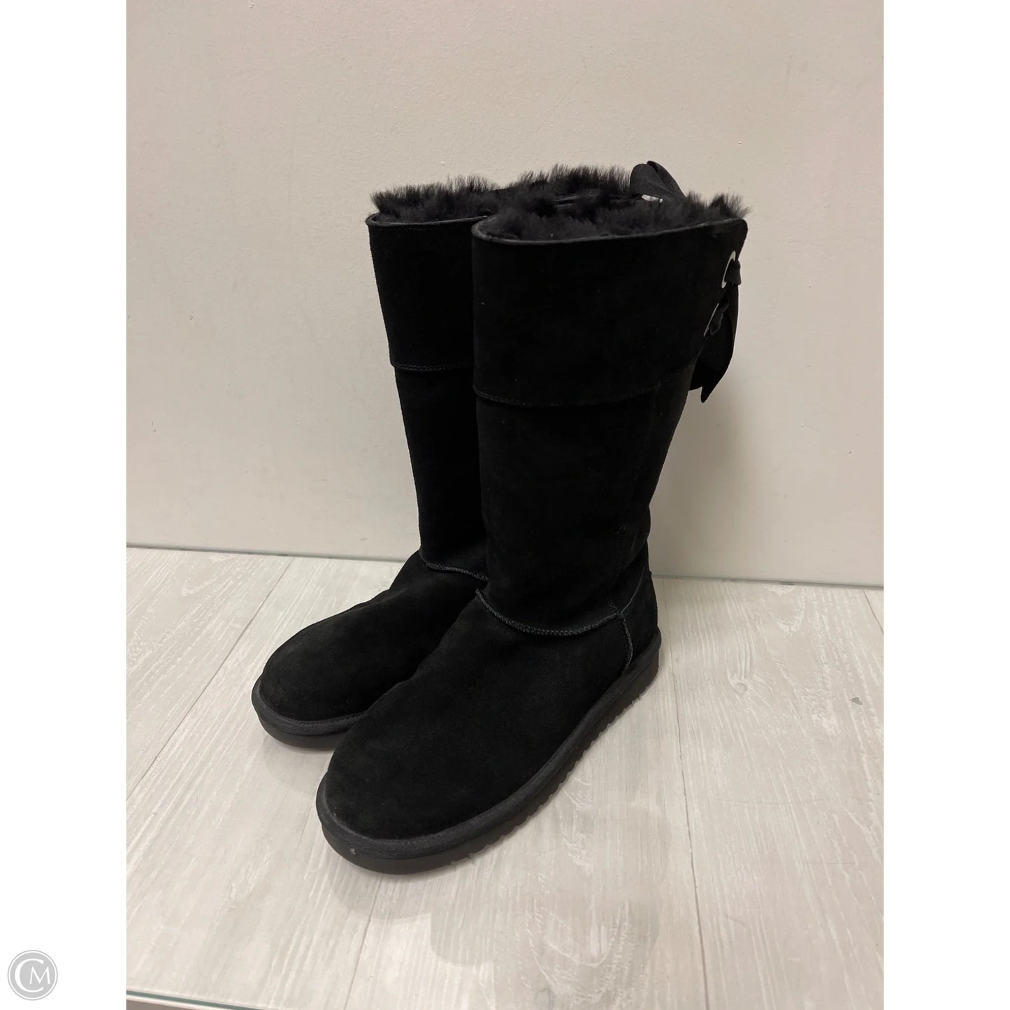 Boots Mid-calf Flats By Koolaburra By Ugg In Black, Size: 9