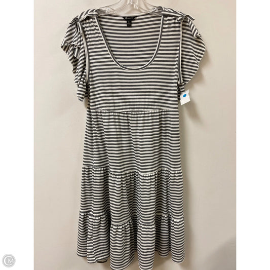 Dress Casual Midi By Versona In Black & White, Size: S