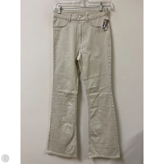 Jeans Flared By Divided In Cream, Size: 4
