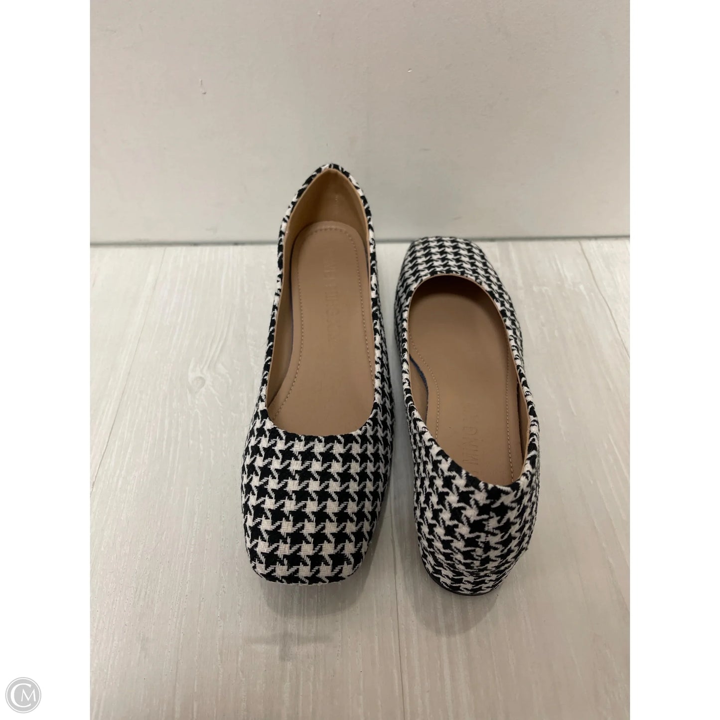 Shoes Heels Block By Clothes Mentor In Black & White, Size: 8.5