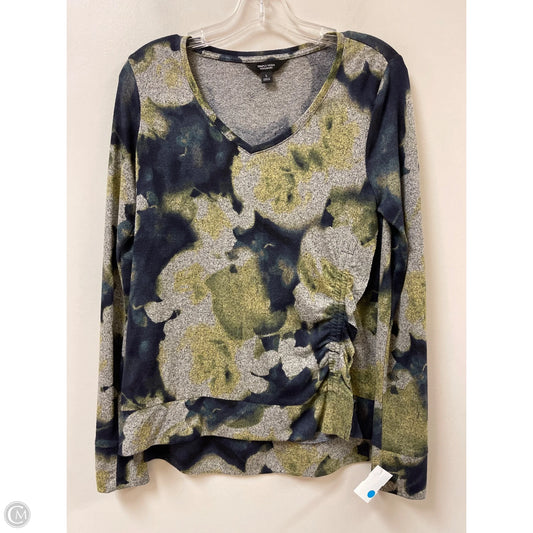 Top Long Sleeve By Simply Vera In Blue & Green, Size: S