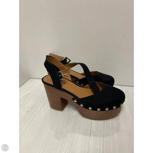 Shoes Heels Block By Wonderly In Black, Size: 7.5