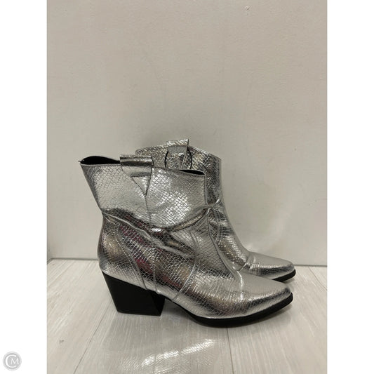 Boots Ankle Heels By Dolce Vita In Silver, Size: 9.5