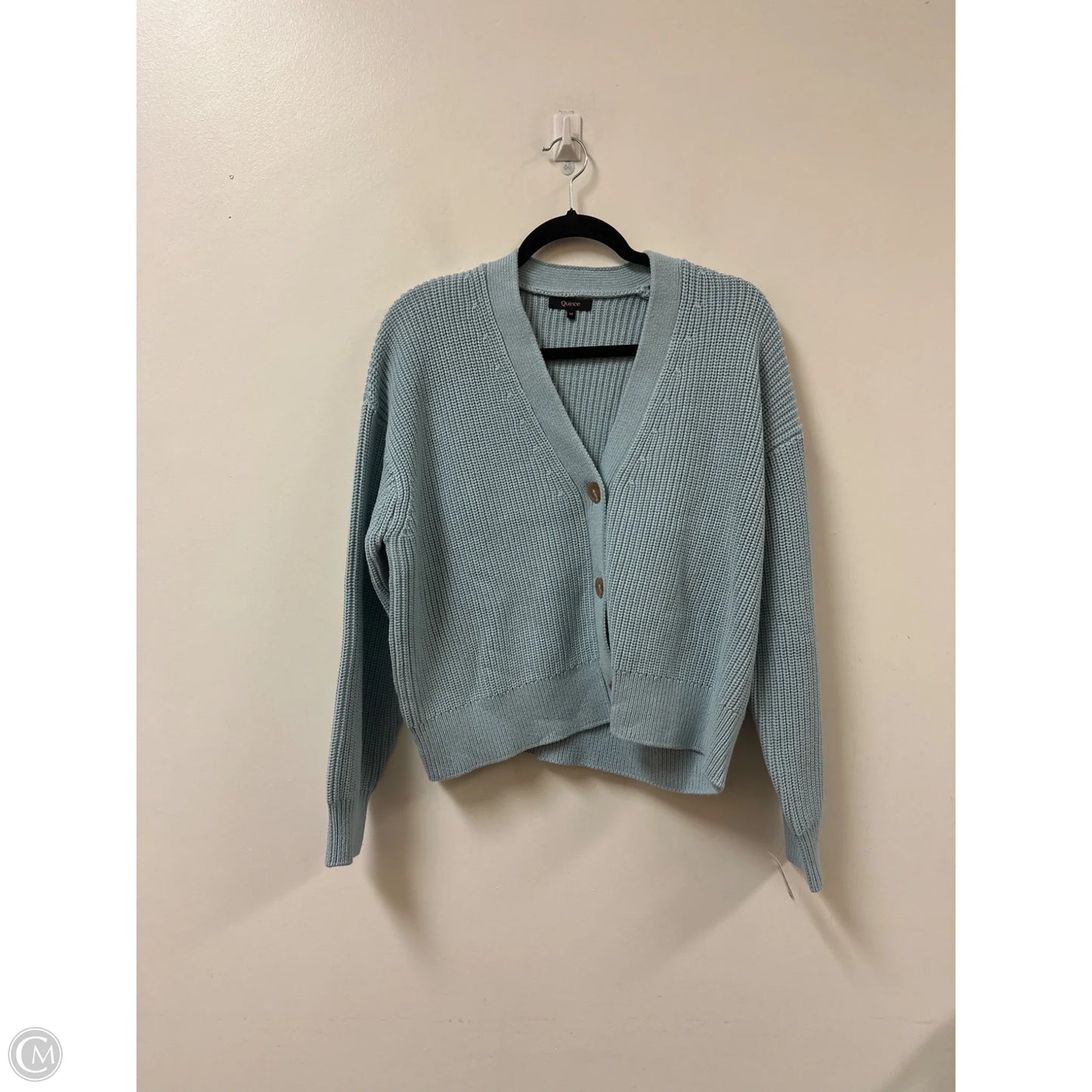 Cardigan By Quince In Blue, Size: M
