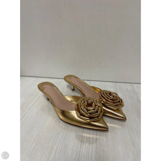 Shoes Heels Kitten By Antonio Melani In Gold, Size: 6.5