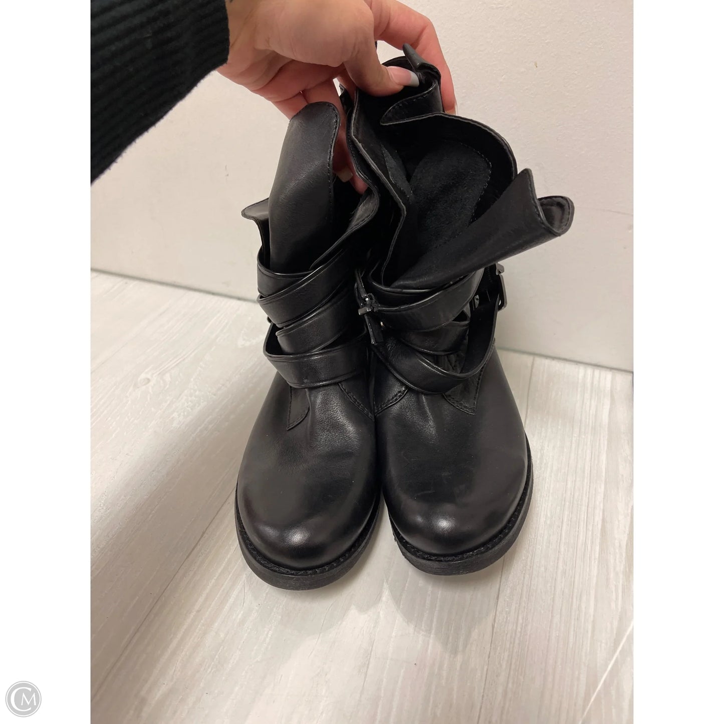 Boots Ankle Flats By Gianni Bini In Black, Size: 8