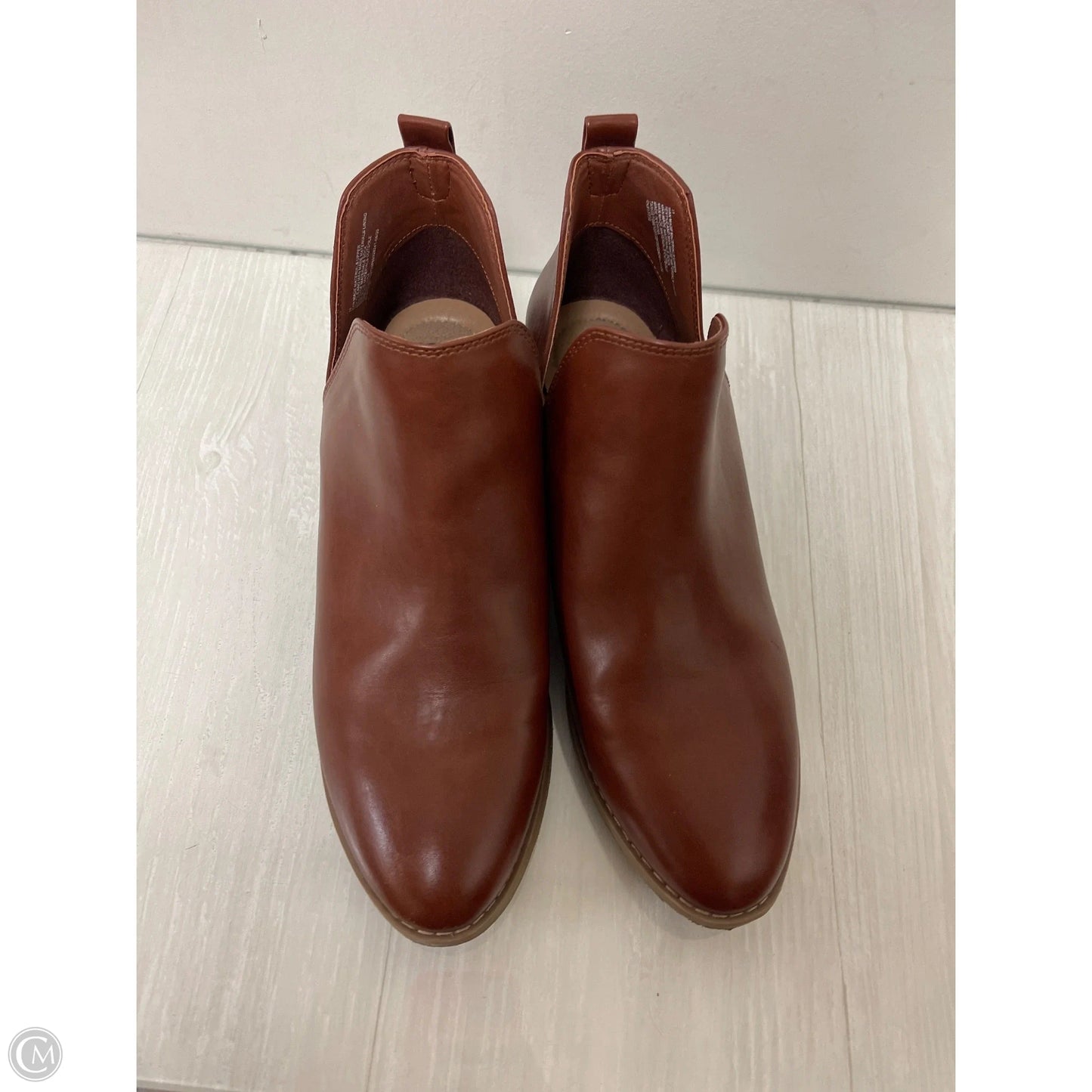 Boots Ankle Heels By Universal Thread In Brown, Size: 11