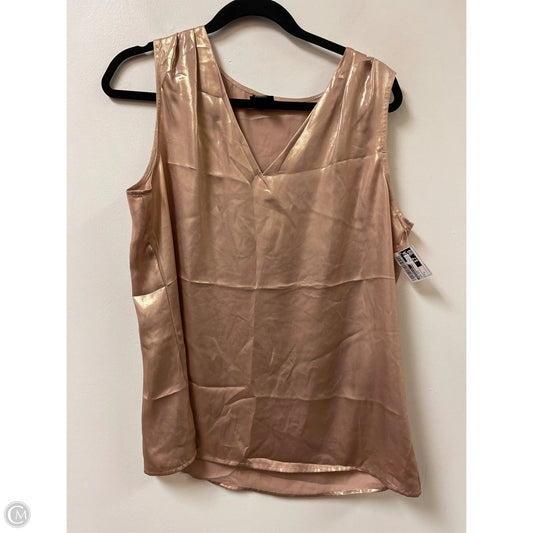 Top Sleeveless By Worthington In Rose Gold, Size: L