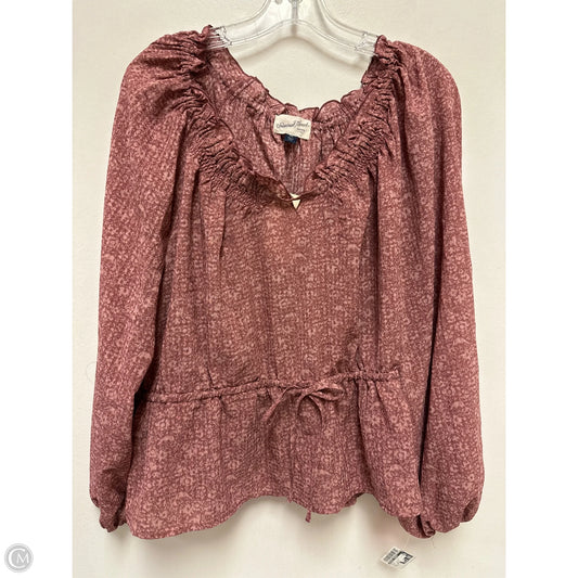 Top Long Sleeve By Universal Standard In Purple, Size: 1x