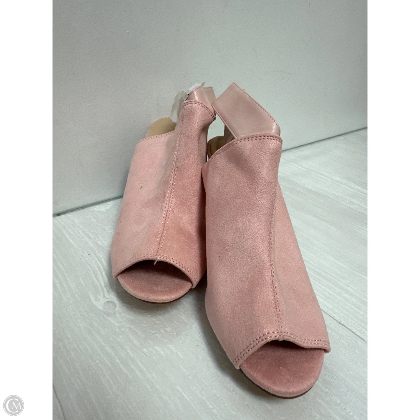 Shoes Heels Block By Clothes Mentor In Pink, Size: 6.5