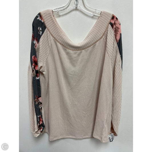 Top Long Sleeve By Kori America In Pink, Size: L