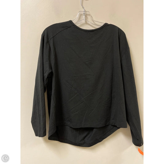 Athletic Top Long Sleeve Crewneck By Members Mark In Black, Size: S