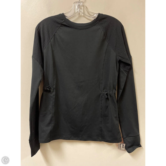 Athletic Top Long Sleeve Crewneck By Fabletics In Black, Size: S