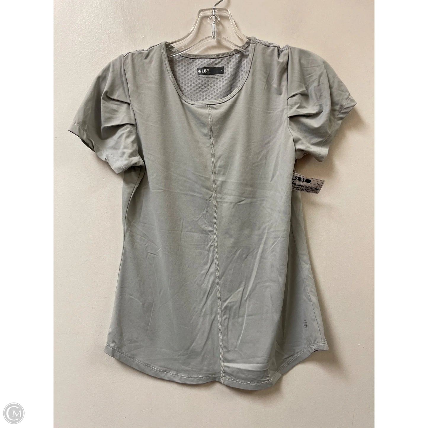 Athletic Top Short Sleeve By Clothes Mentor In Grey, Size: S