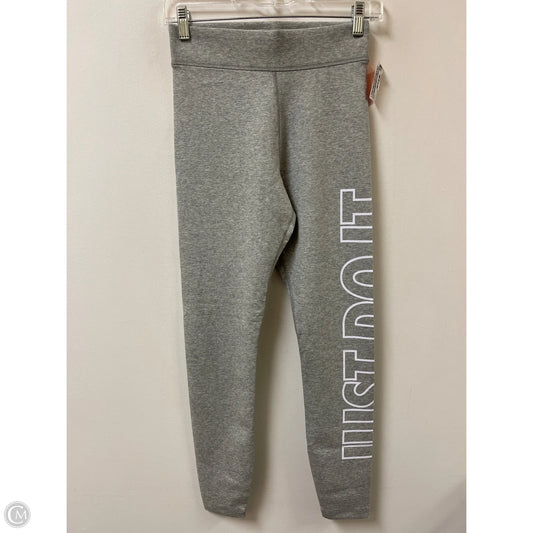 Athletic Leggings By Nike In Grey, Size: S