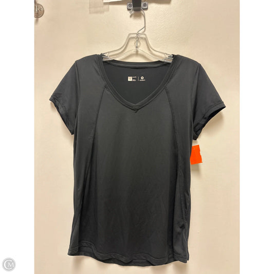 Athletic Top Short Sleeve By Xersion In Black, Size: S