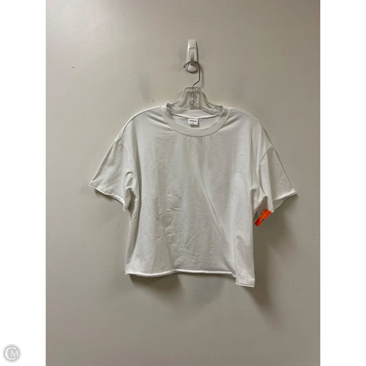 Athletic Top Short Sleeve By Clothes Mentor In White, Size: Xs