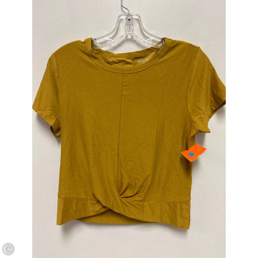 Athletic Top Short Sleeve By Old Navy In Yellow, Size: S
