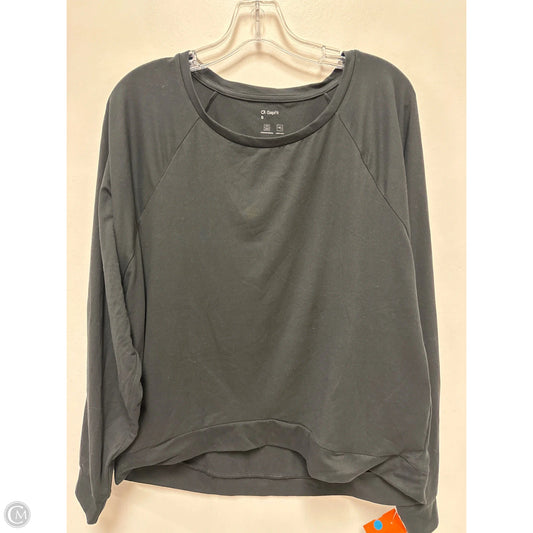 Athletic Top Long Sleeve Crewneck By Gapfit In Black, Size: S
