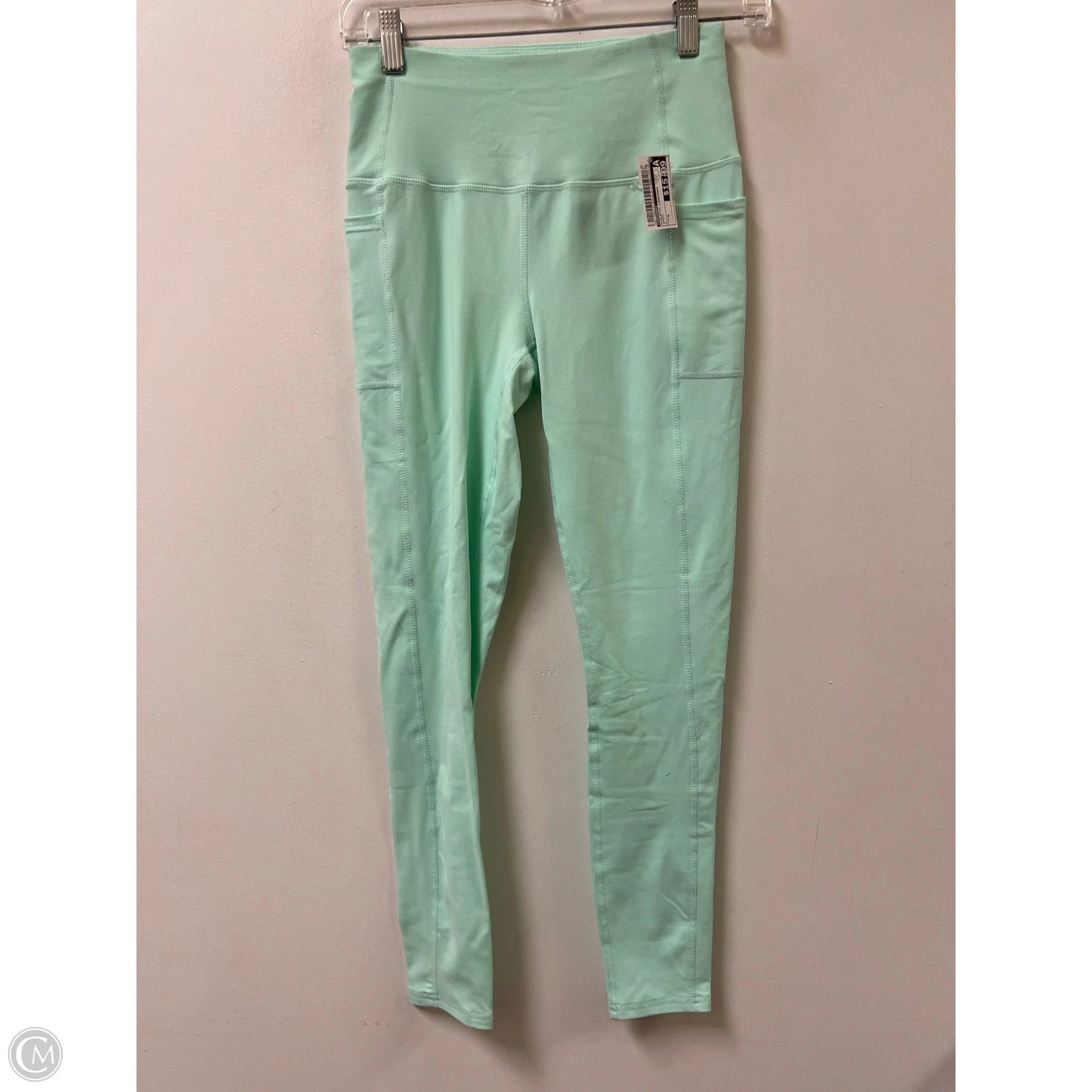 Athletic Leggings By Skechers In Green, Size: S