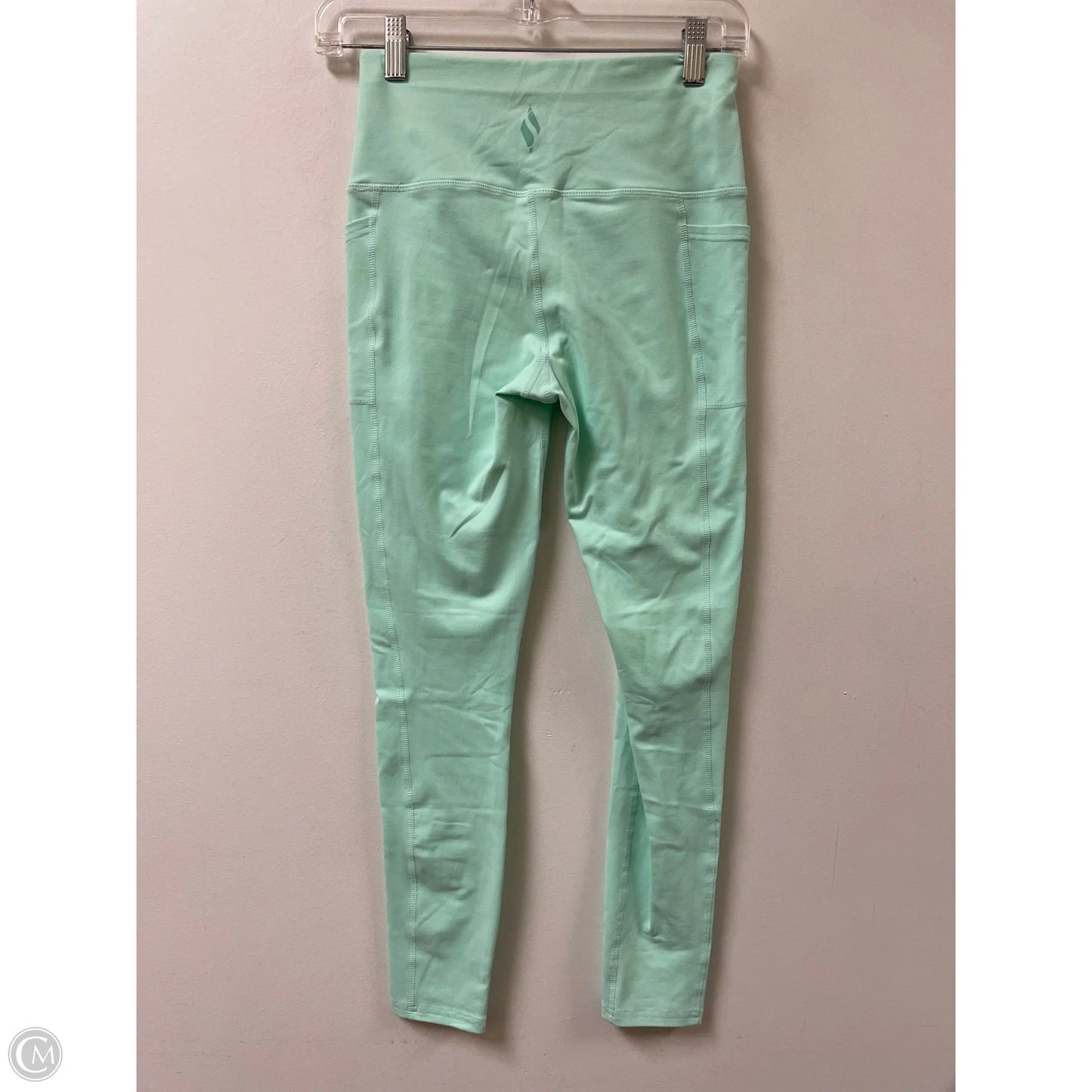 Athletic Leggings By Skechers In Green, Size: S