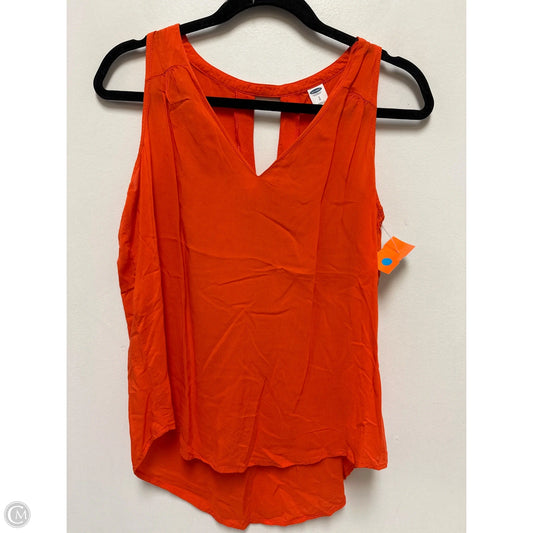 Top Sleeveless By Old Navy In Orange, Size: S
