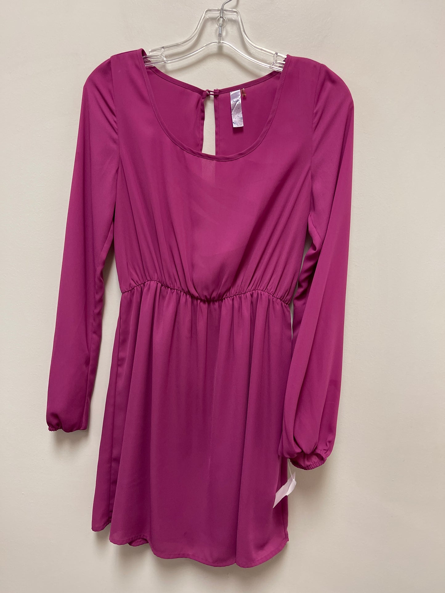 Purple Dress Casual Midi Alya, Size S