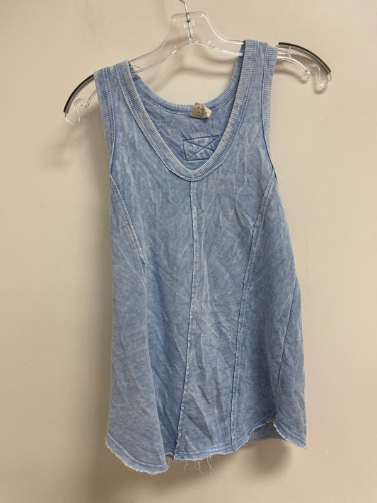 Blue Top Sleeveless Clothes Mentor, Size S