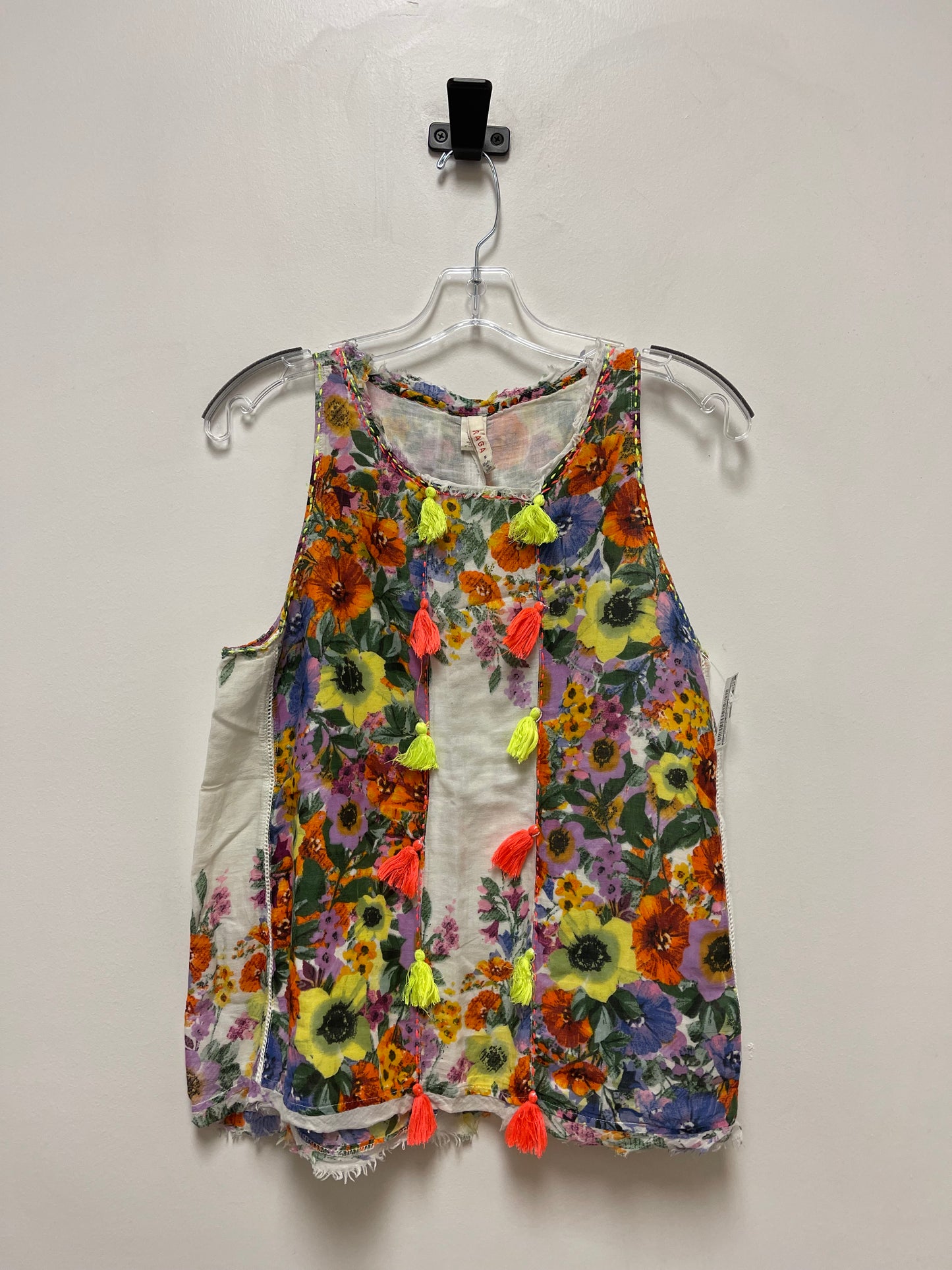 Multi-colored Top Sleeveless Clothes Mentor, Size S