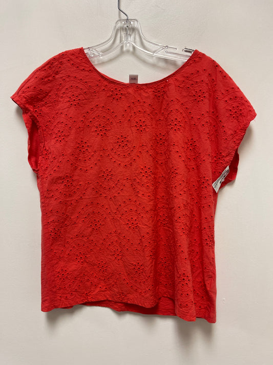 Orange Top Short Sleeve Old Navy, Size L