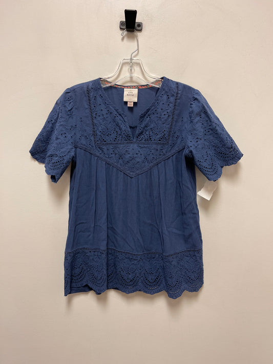 Blue Top Short Sleeve Knox Rose, Size Xs