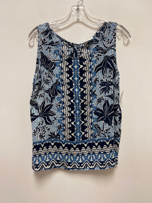 Top Sleeveless By Nicole Michelle In Blue, Size: L