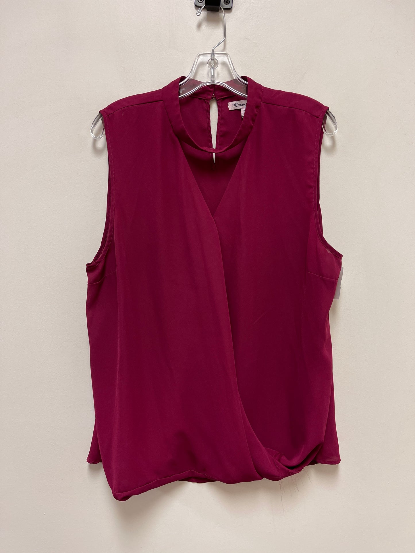 Purple Top Sleeveless Clothes Mentor, Size 2x