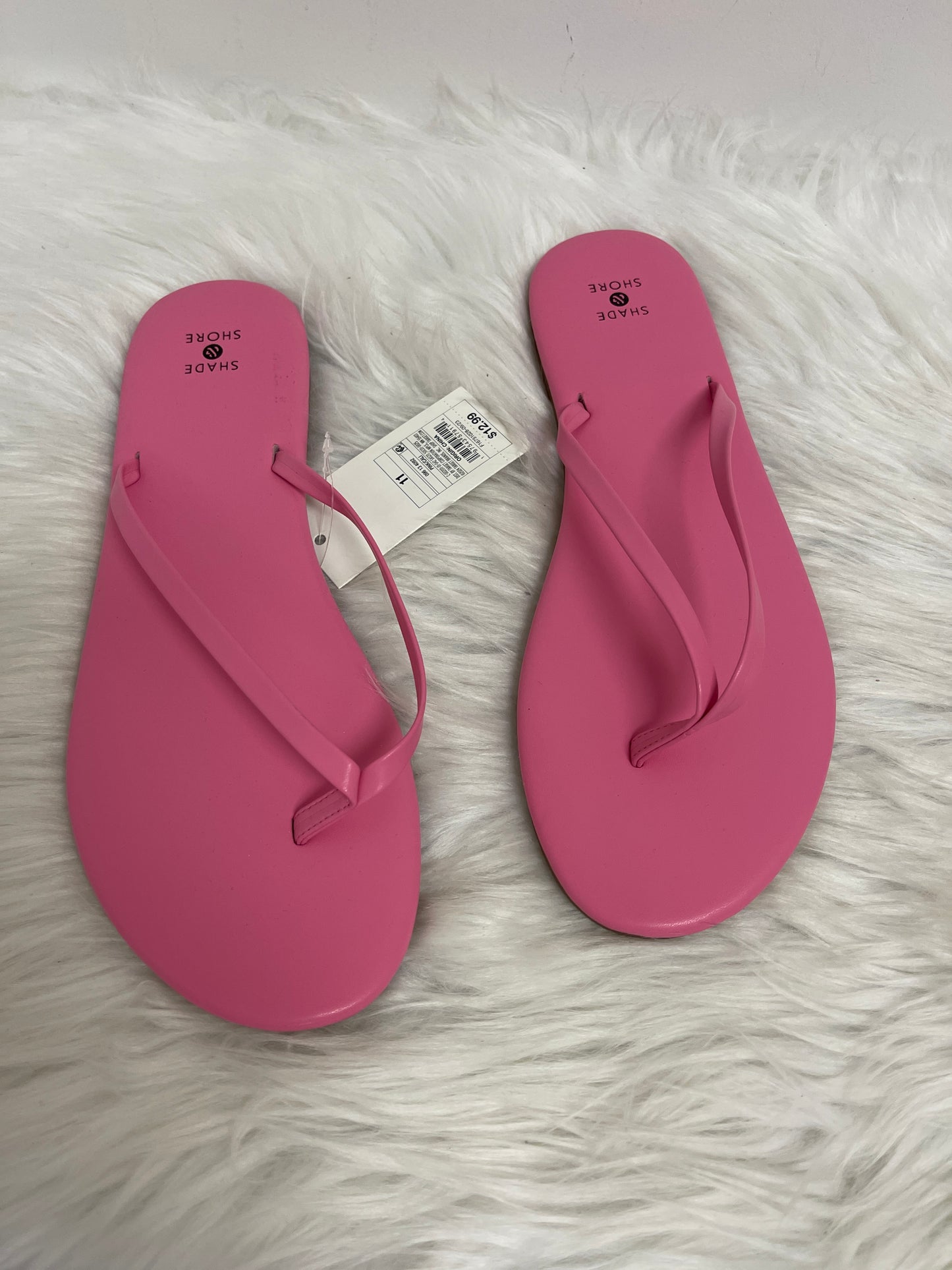 Pink Sandals Flats Shade & Shore, Size 11