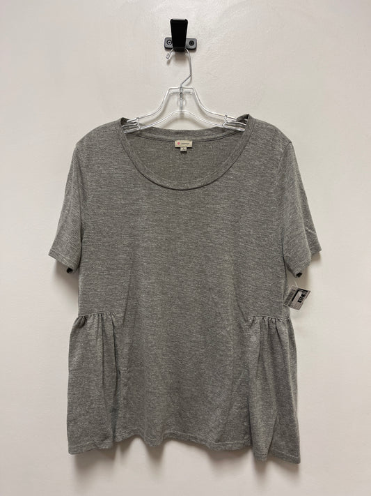 Grey Top Short Sleeve Cremieux, Size L