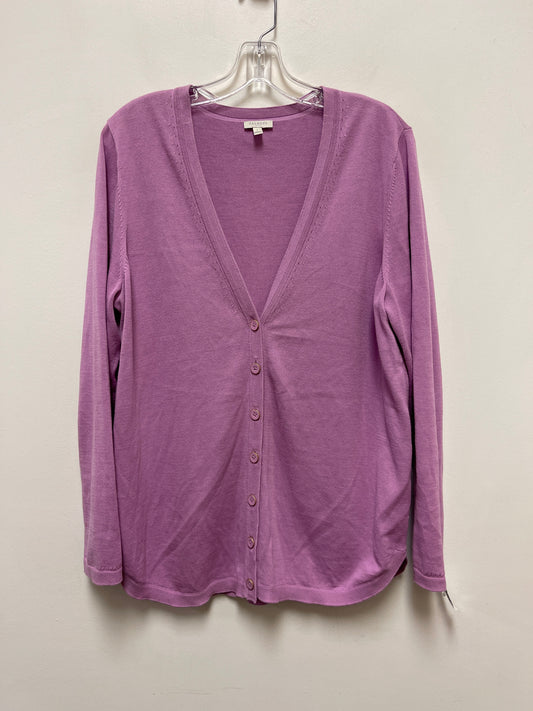 Cardigan By Talbots In Purple, Size: L